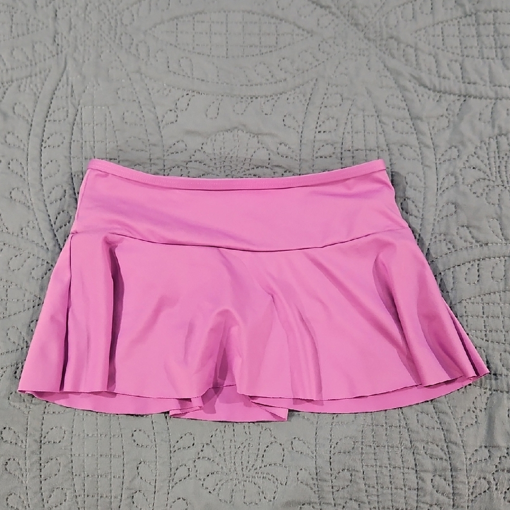 Lands' End Purple and Cream Skirt